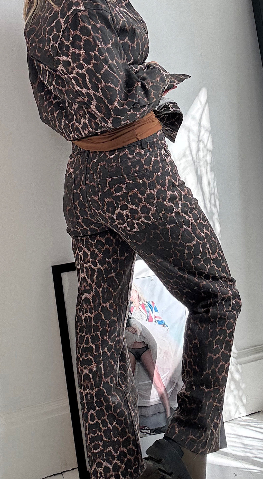 Leopard jean