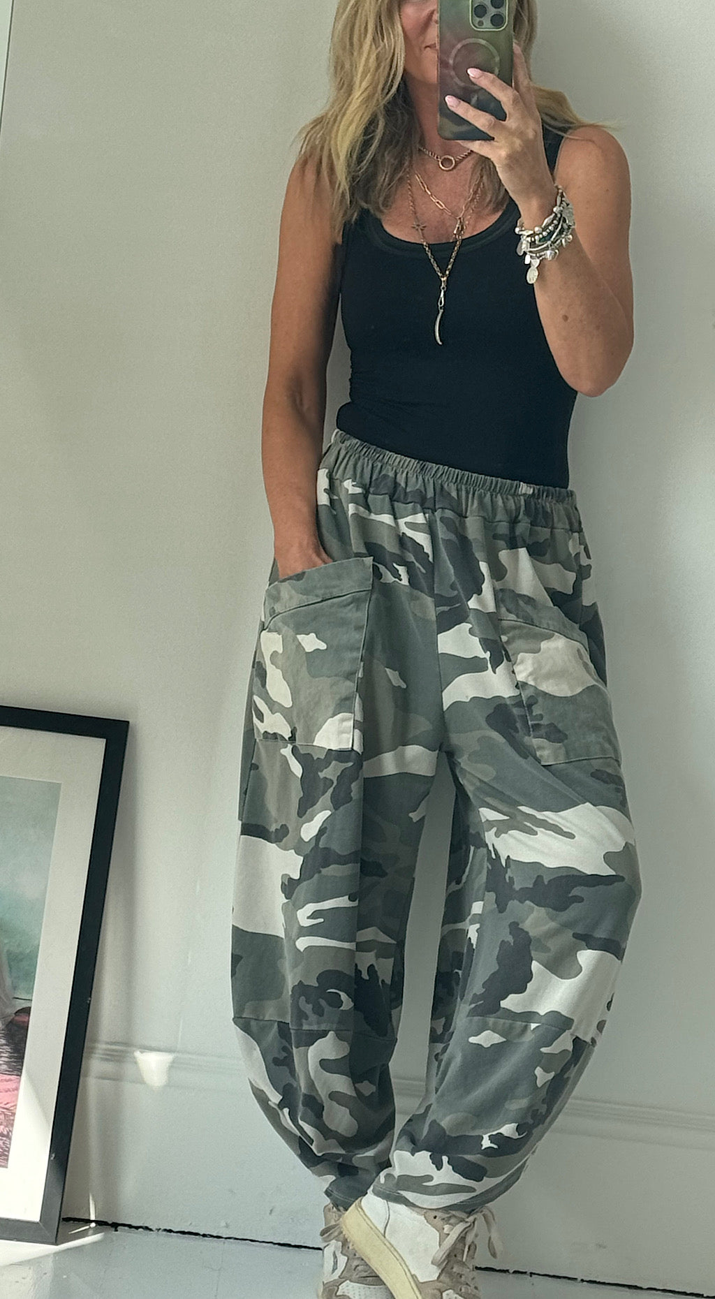 Pocket Cocoon Camo Pant