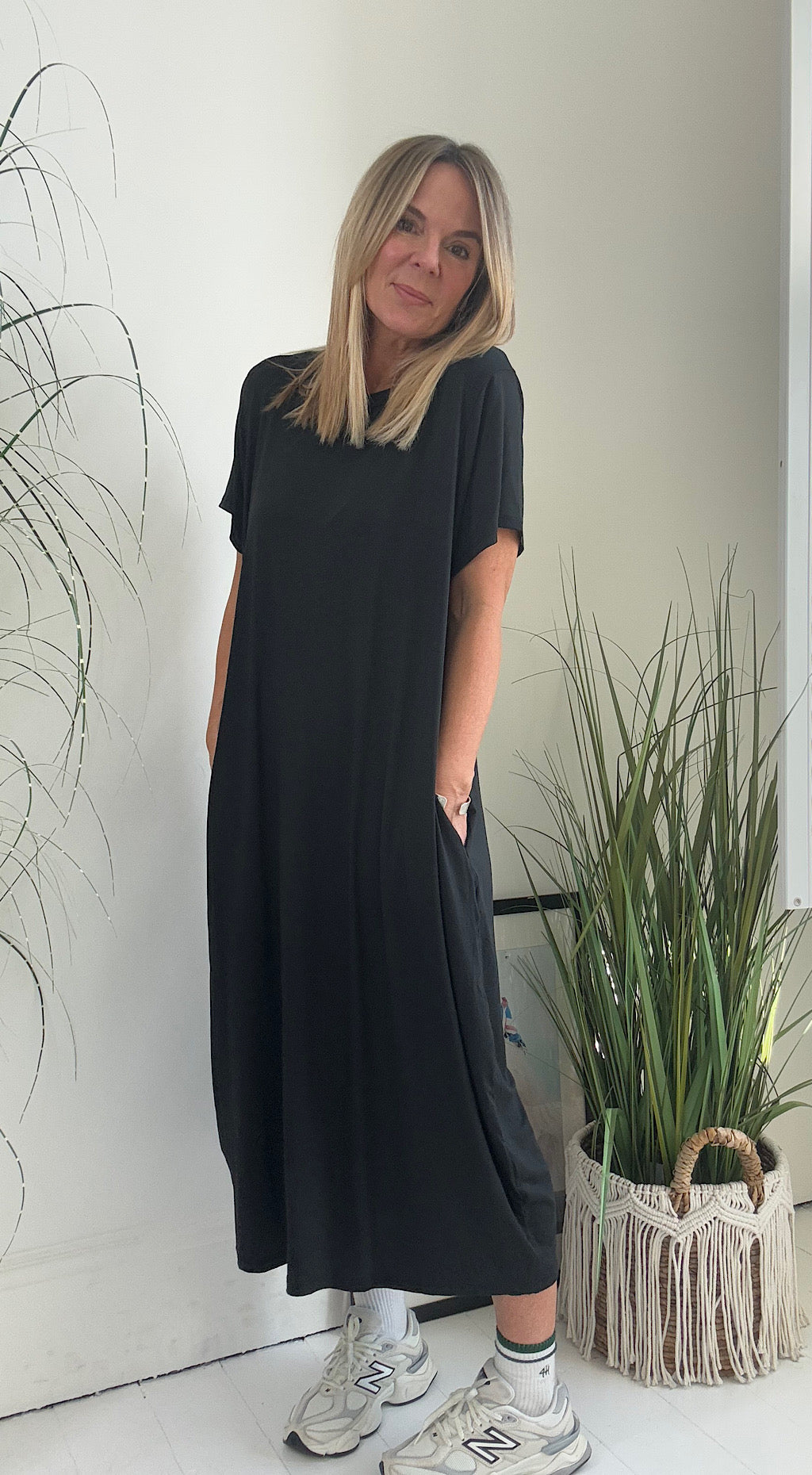 Cocoon Dress Black