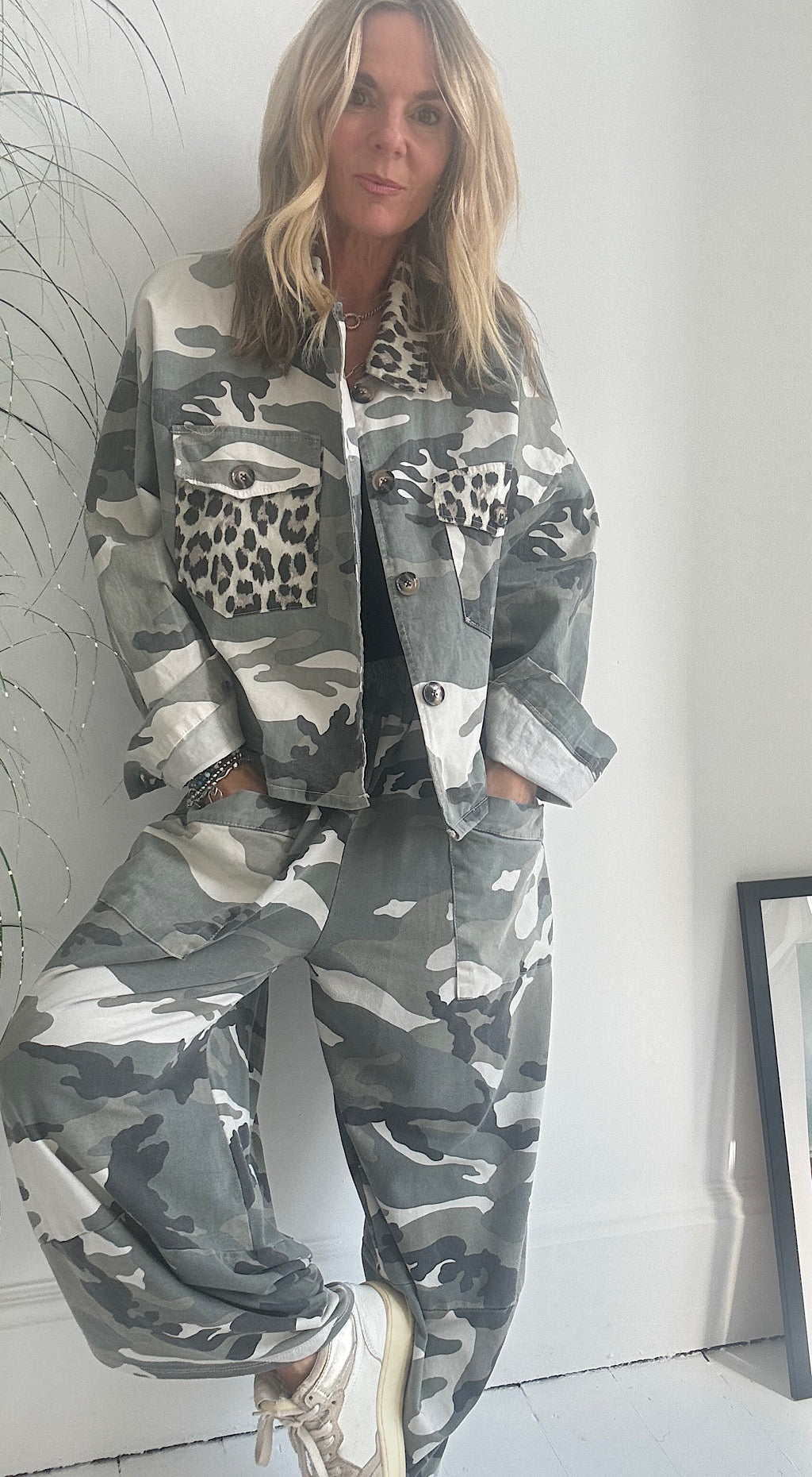 Camo Leopard Shacket