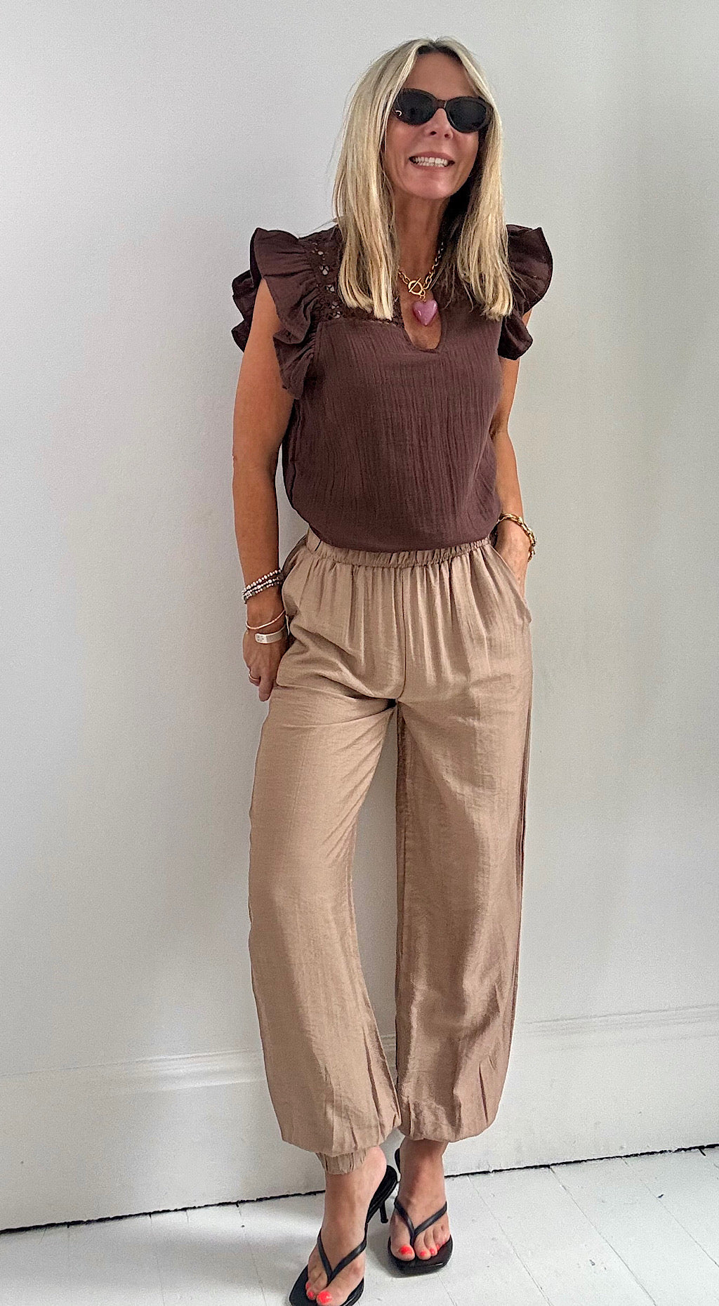 Joannie Balloon Pant - camel