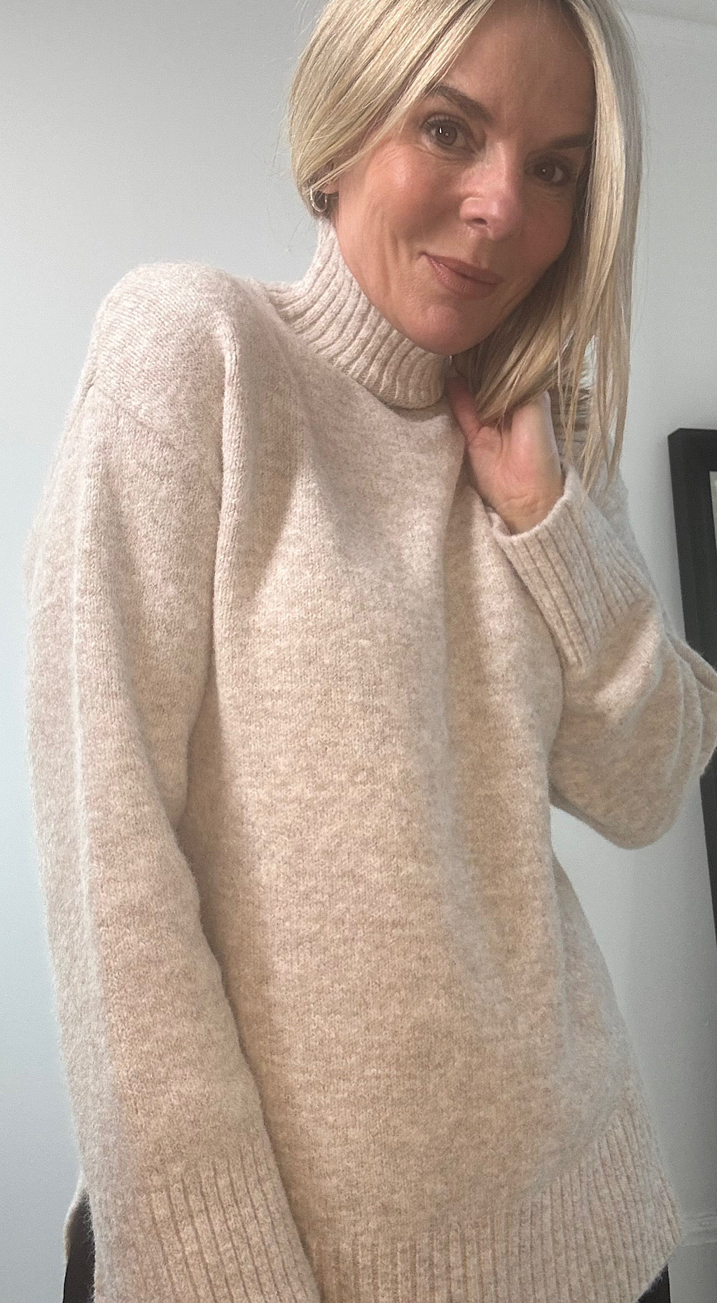 Olma Turtleneck Knit -Stone