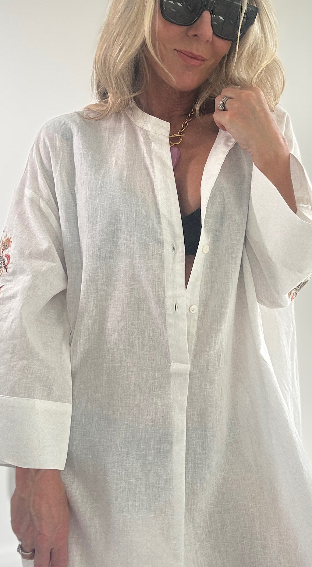 Indian kaftan shirt dress