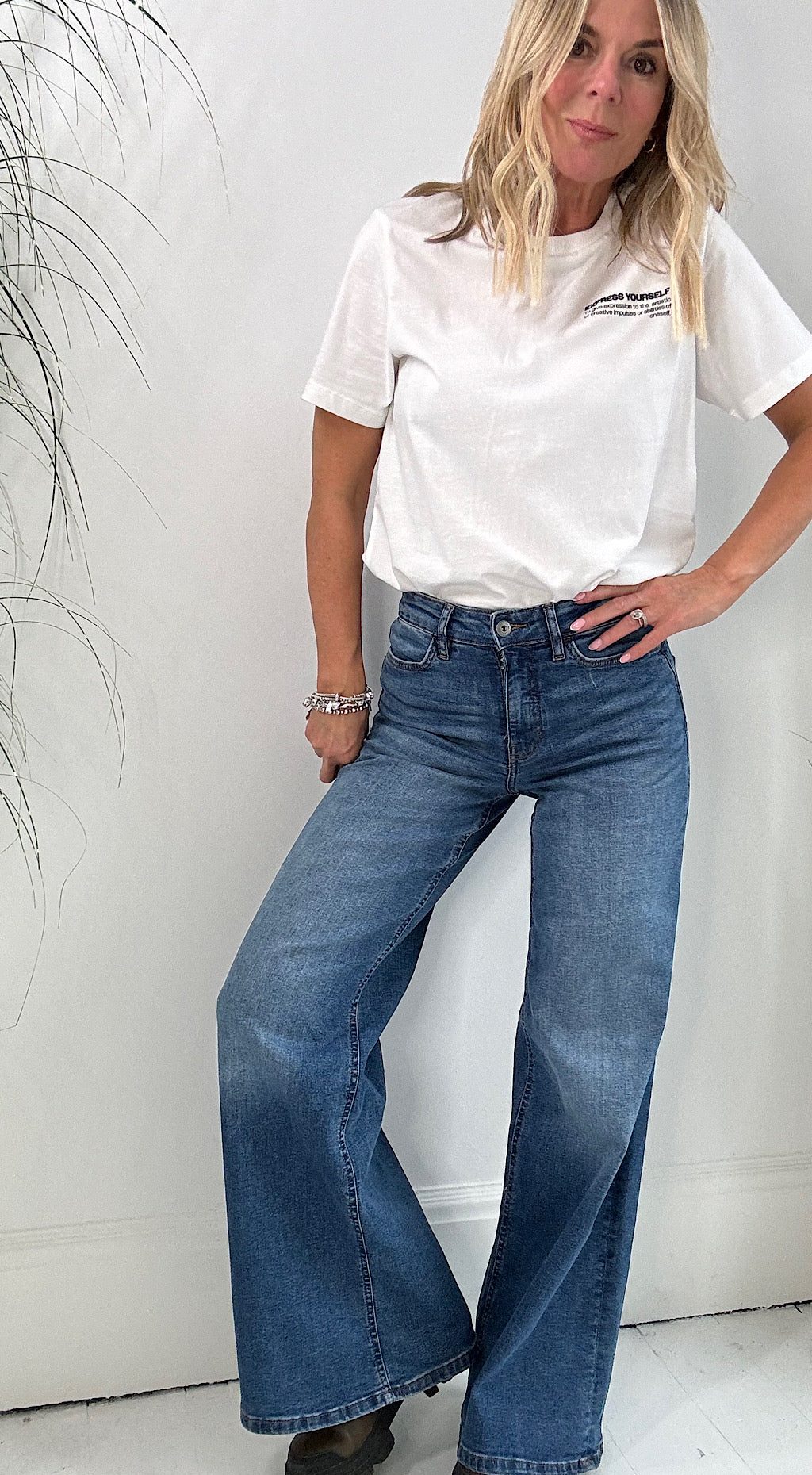 Twiggy wide leg jeans