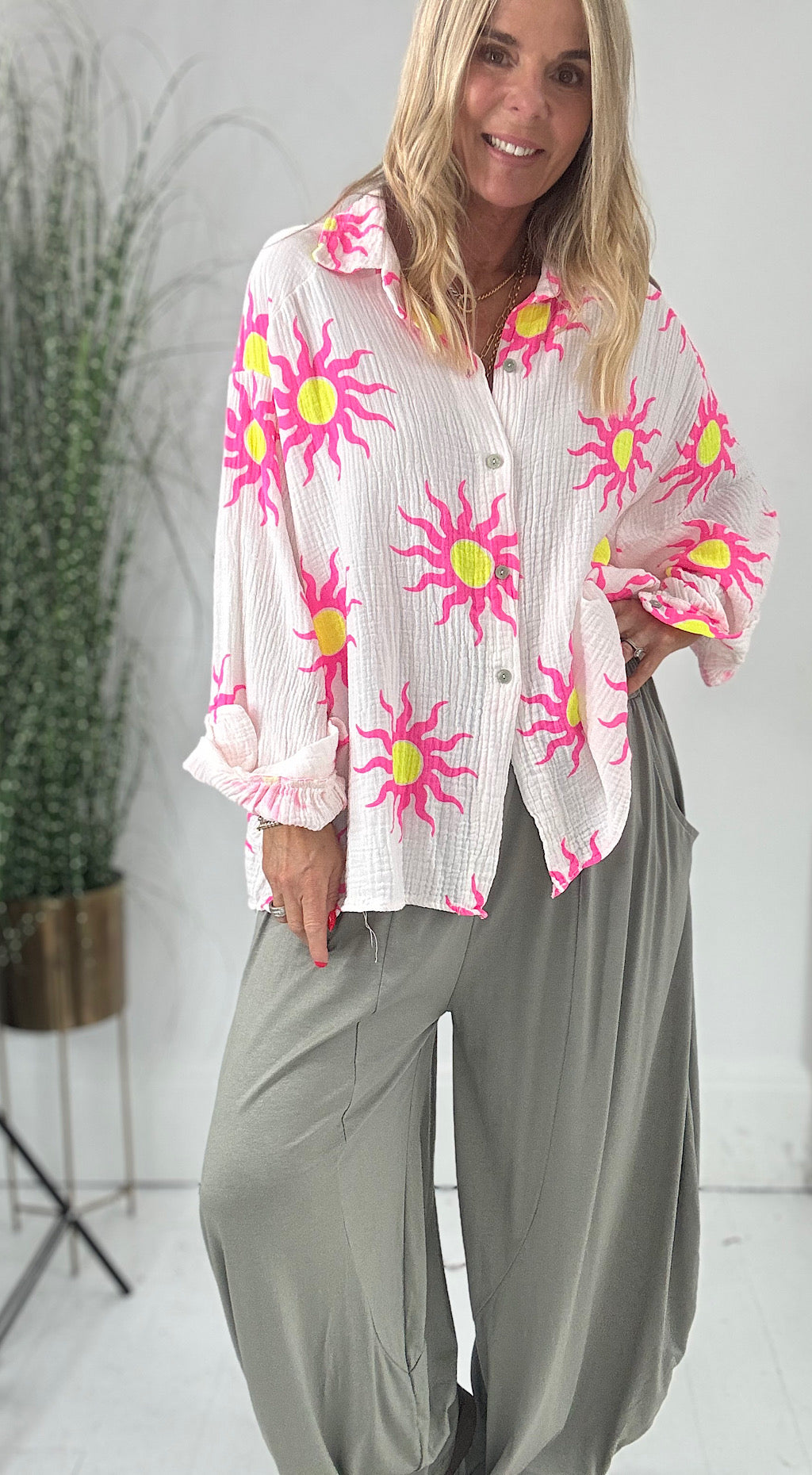 Cheesecloth Shirt - Mediterranean Sol