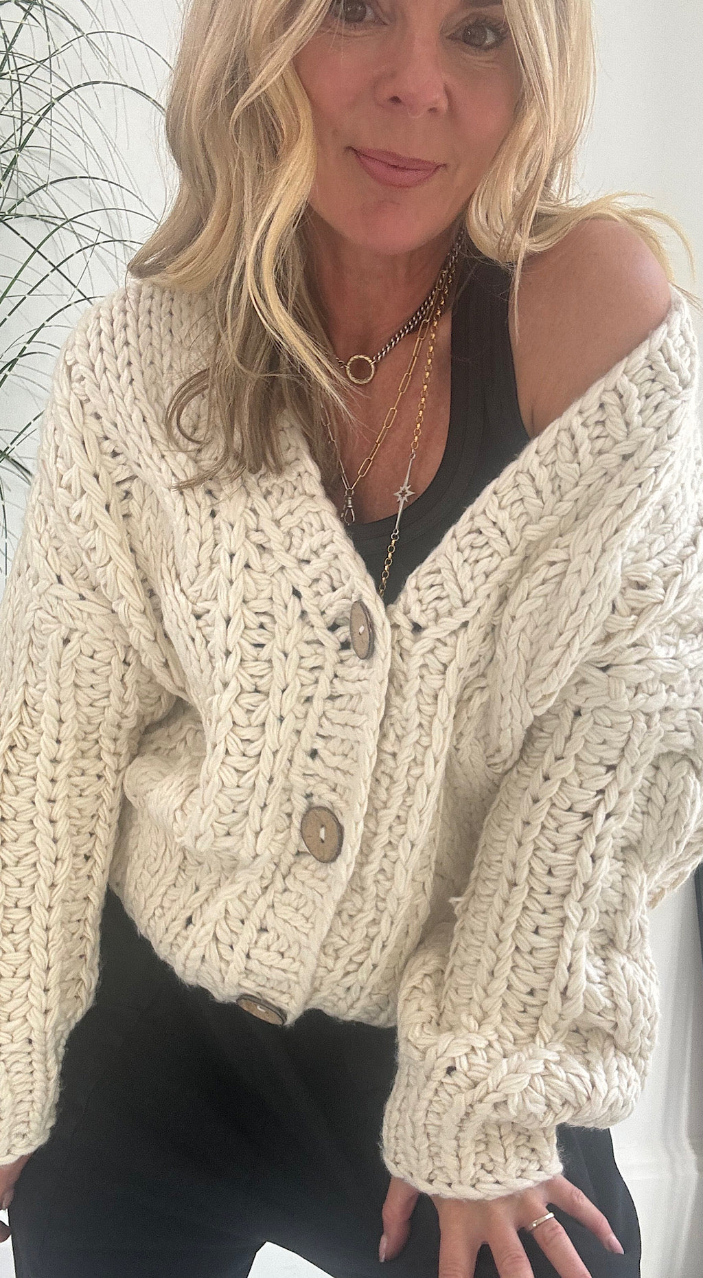 Found My Friend Cardigan Cream