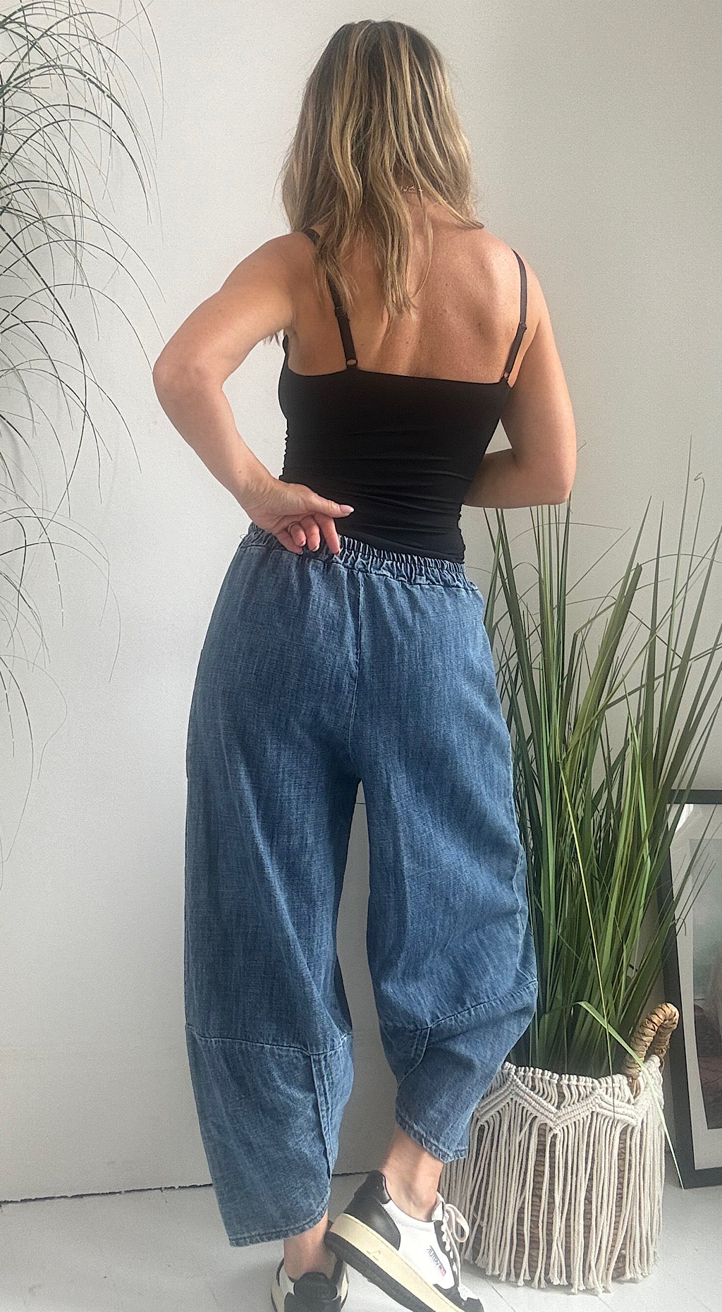 Denim Pocket Cocoon Pant