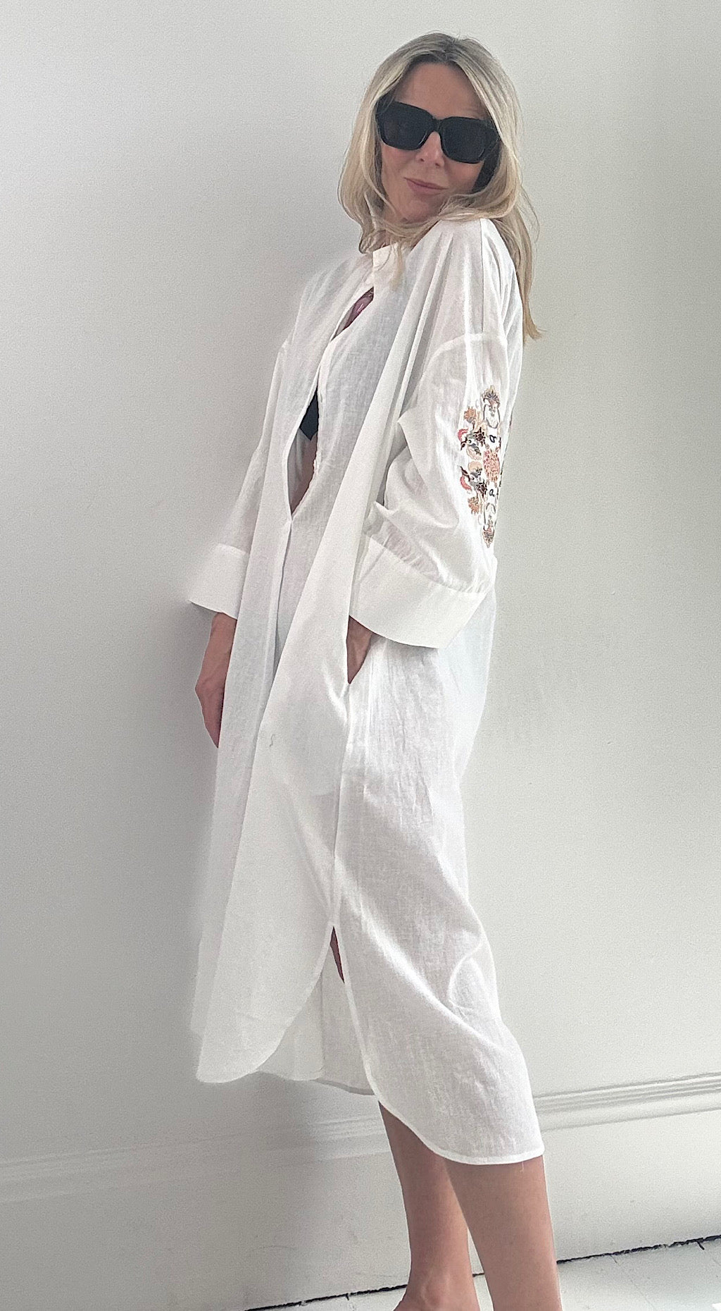 Indian kaftan shirt dress