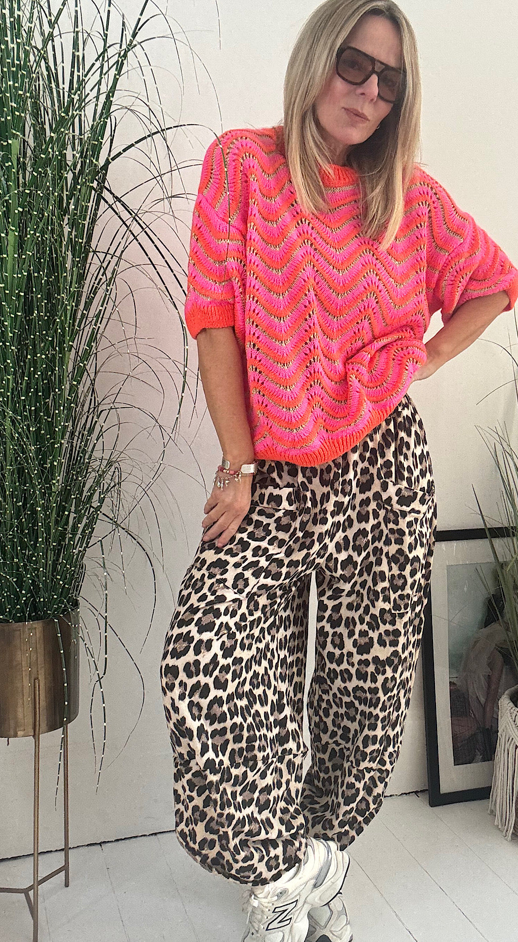 Leopard Pocket Cocoon Pant