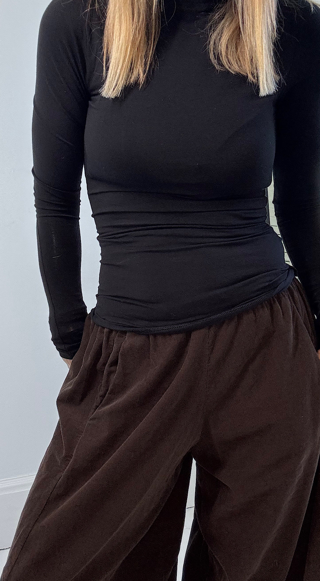 Cord Cocoon Pant Brown