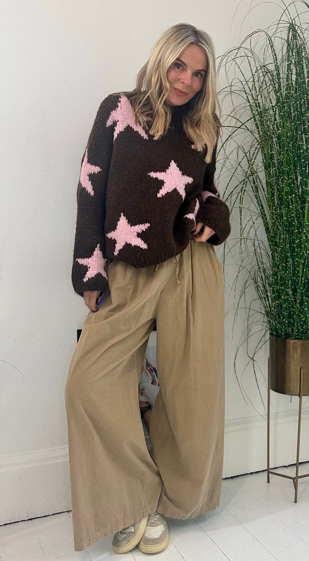 Needle Cord Flared Pant - Sand