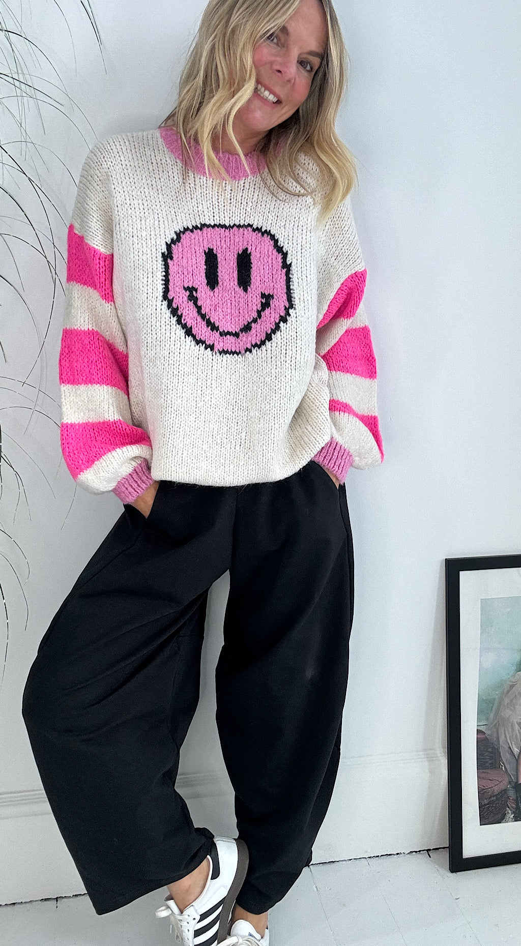 Smile Knit - pink