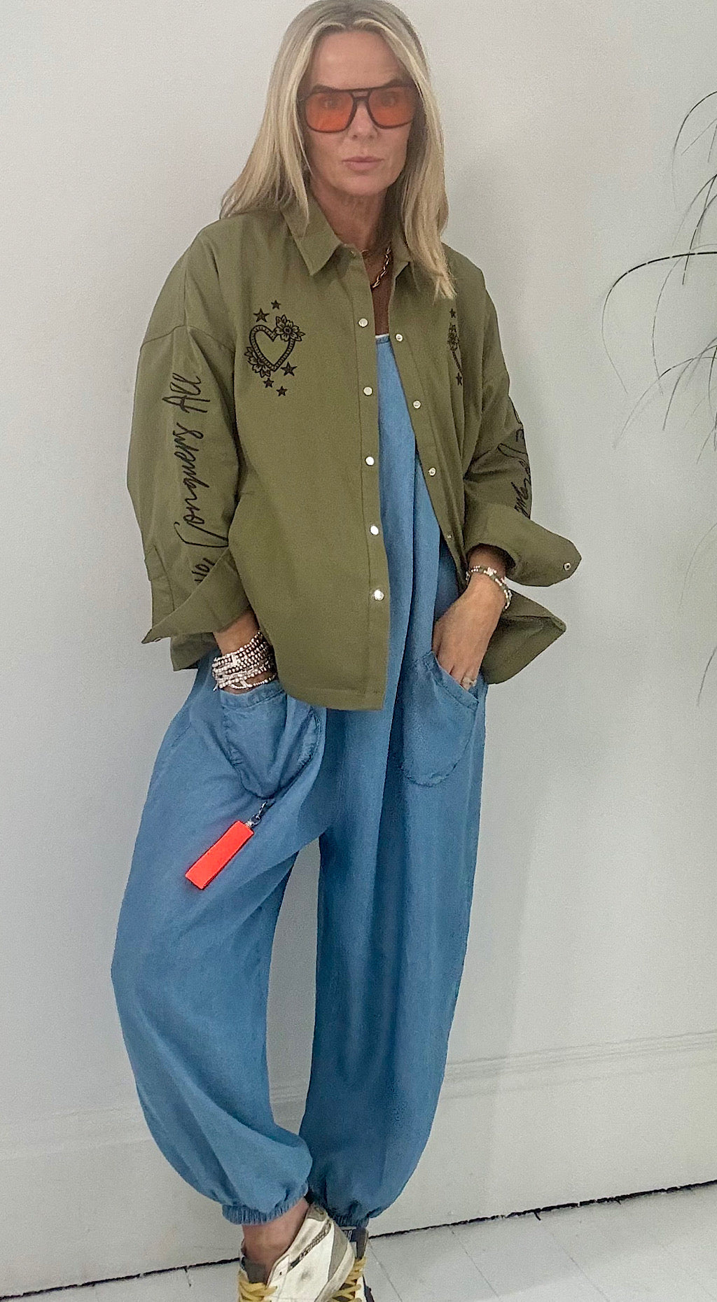 Throw and Go Jumpsuit - light denim