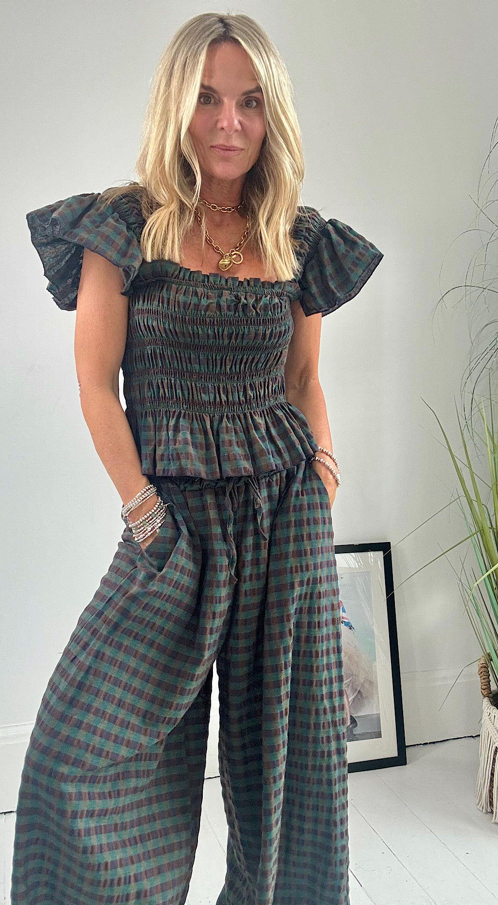 Gingham Gypsy Top