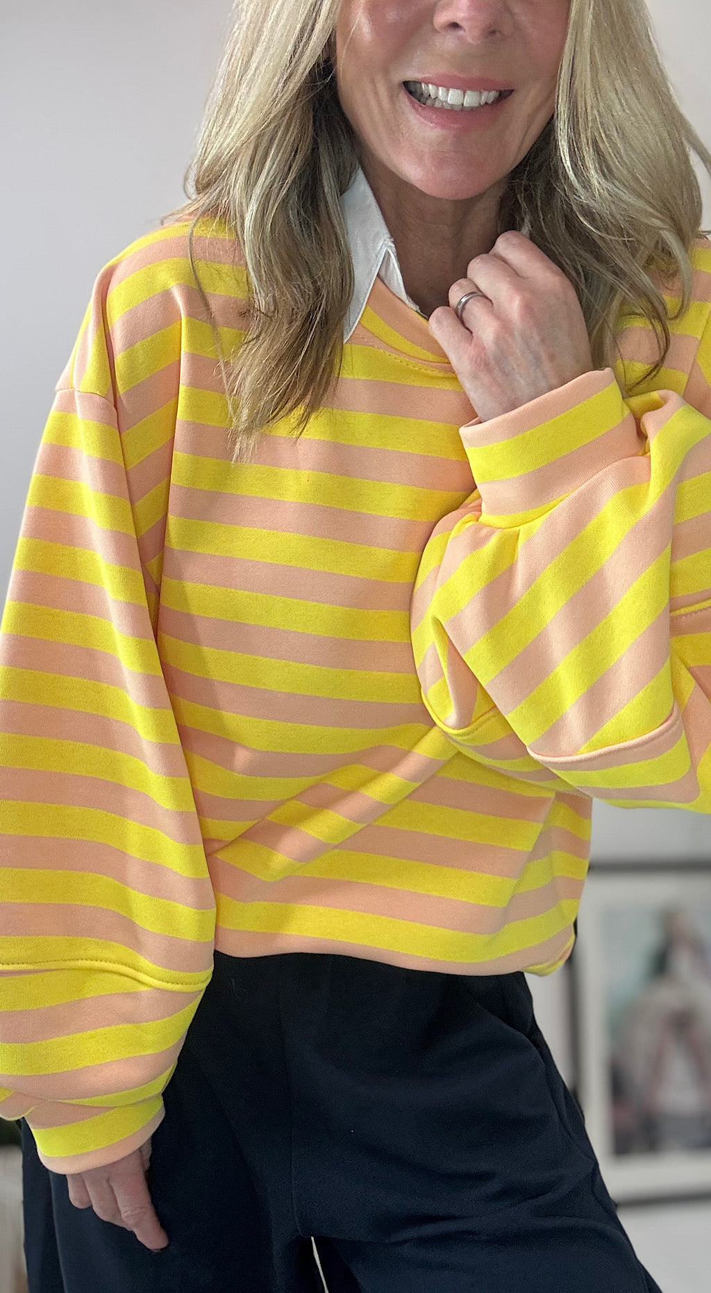 Striped Sweat - yellow mix