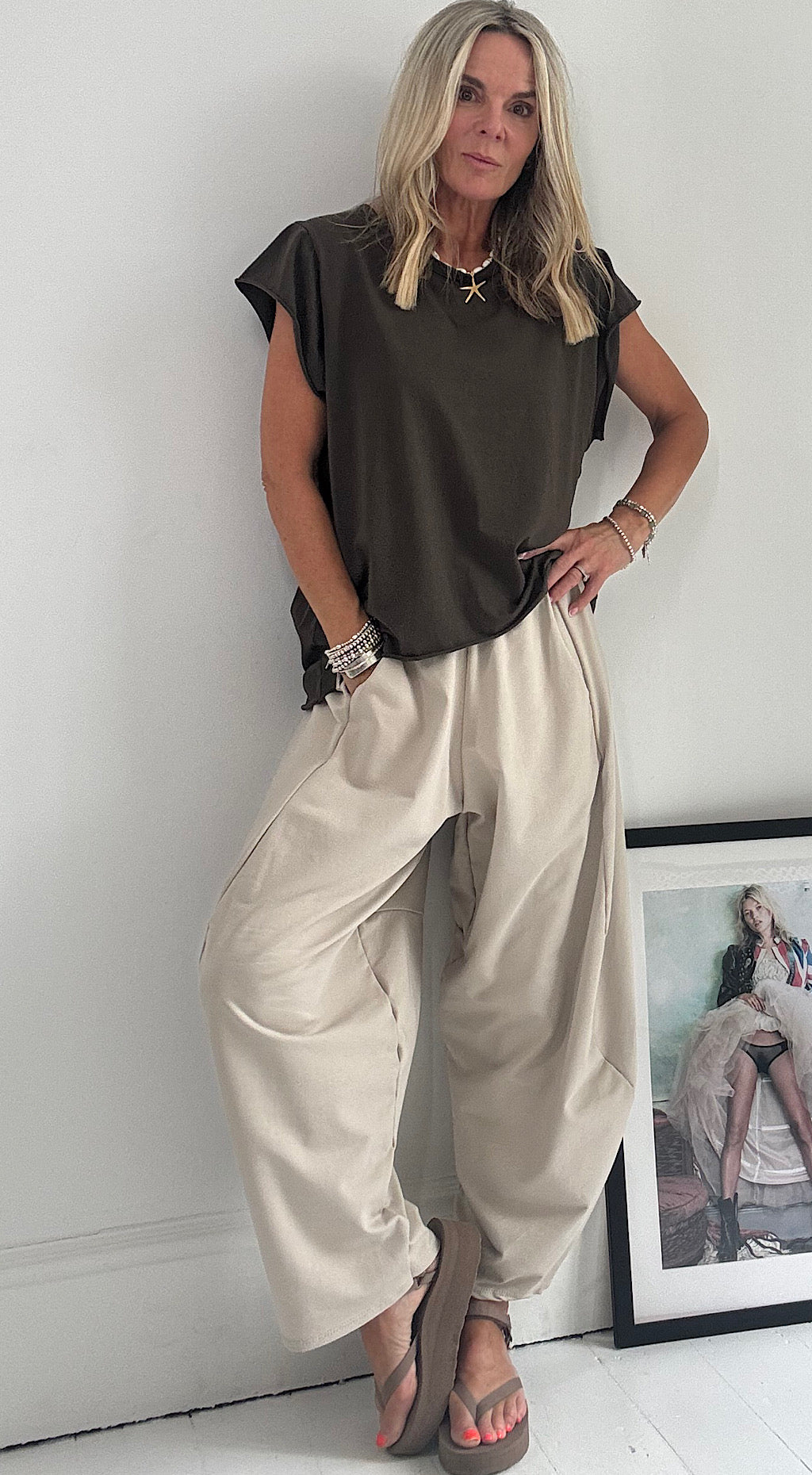 Cocoon Pant - stone