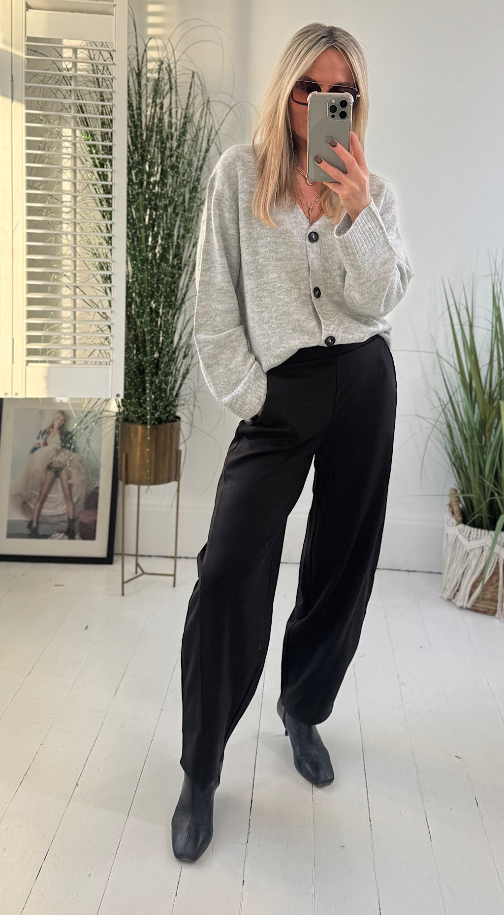 Kate Barrel Pant Black