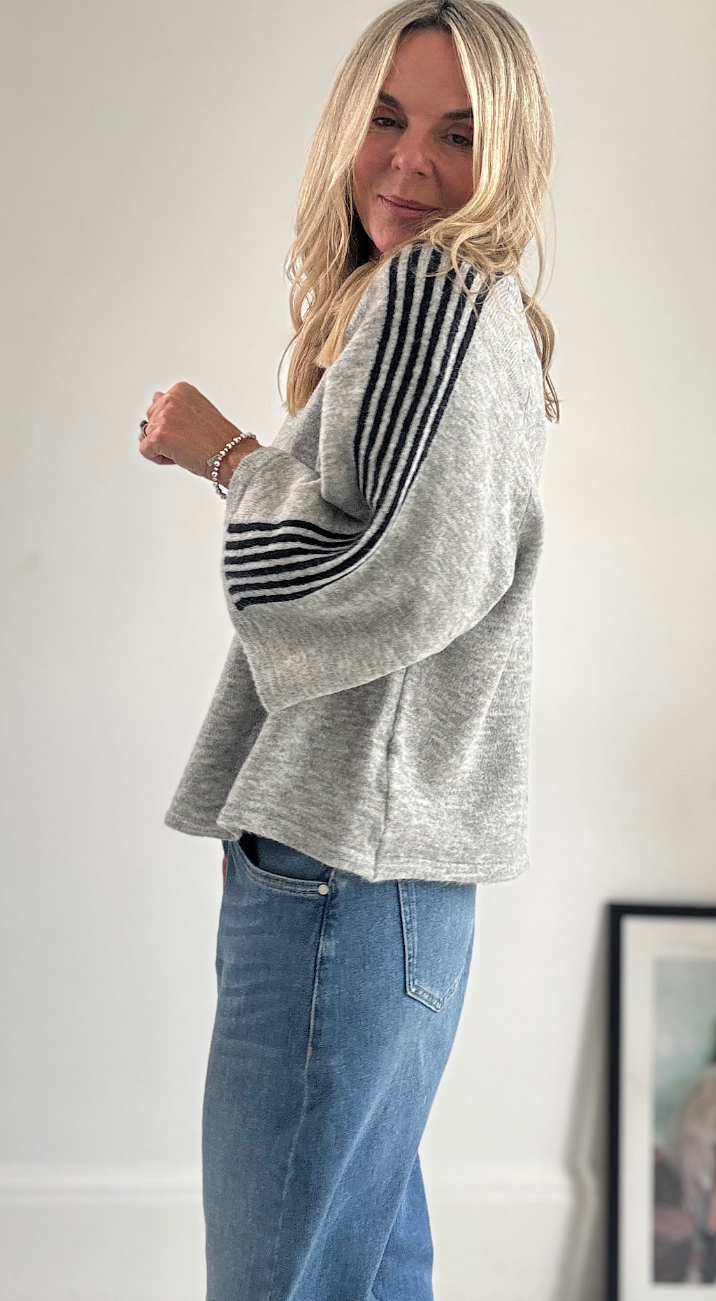 Retro Sporty Knit - grey