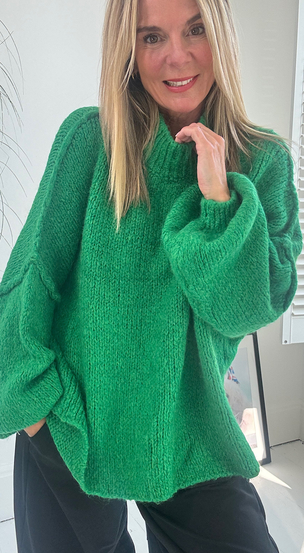 Oversized Cosy Knit - green