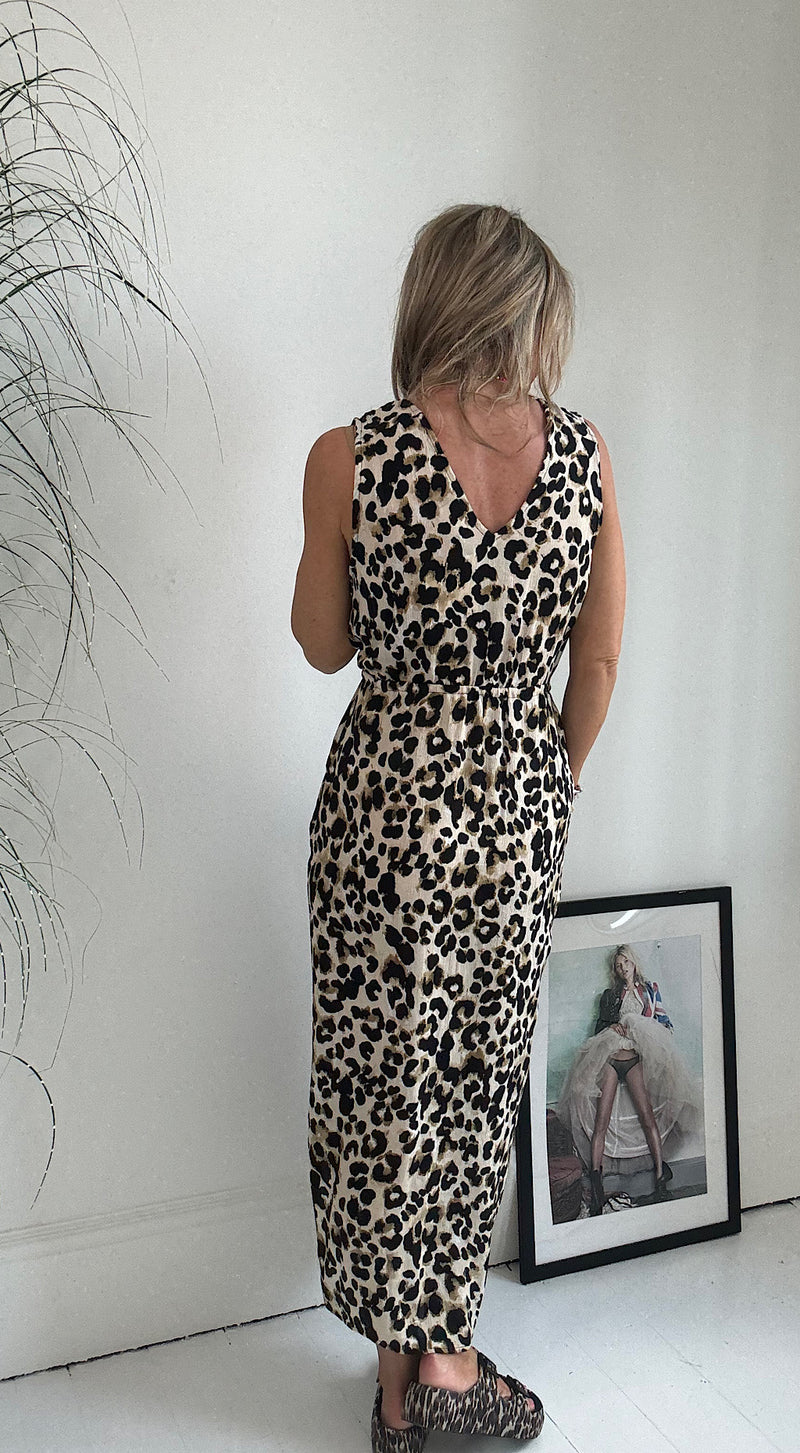 Marrakech Leopard Frill Dress