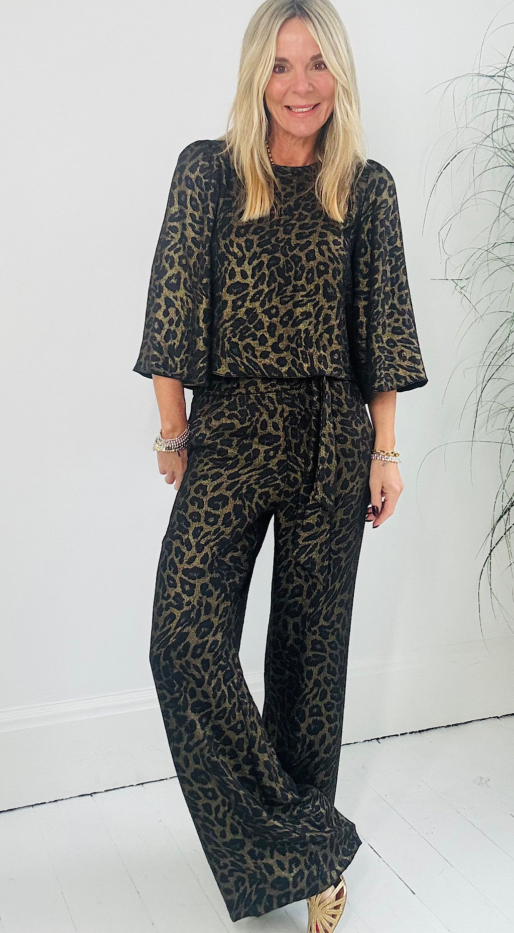 Liza Leopard Trouser by Traffic People