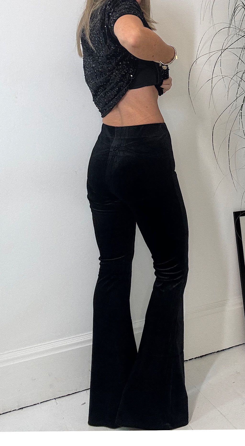Velvet Flares Black