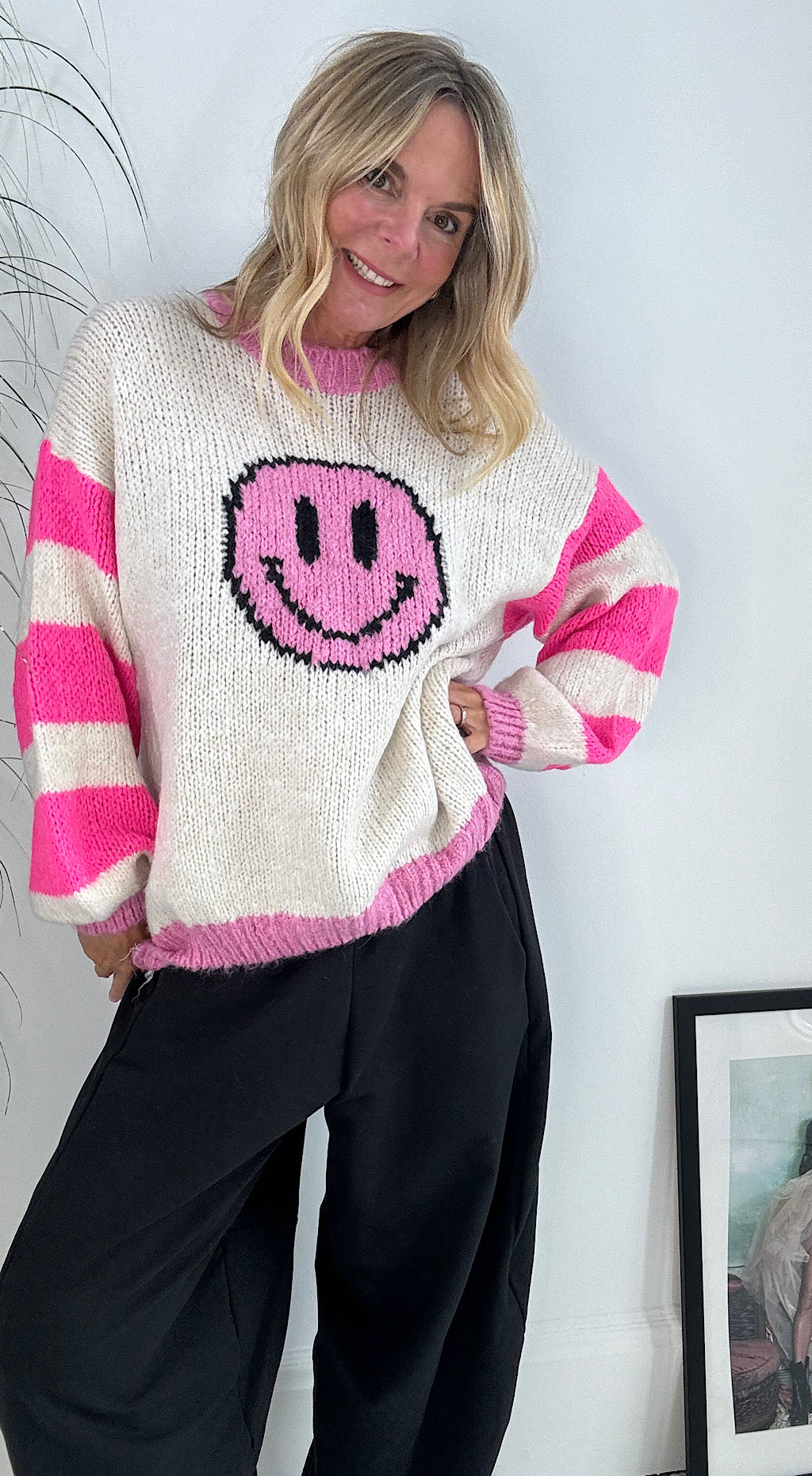 Smile Knit - pink