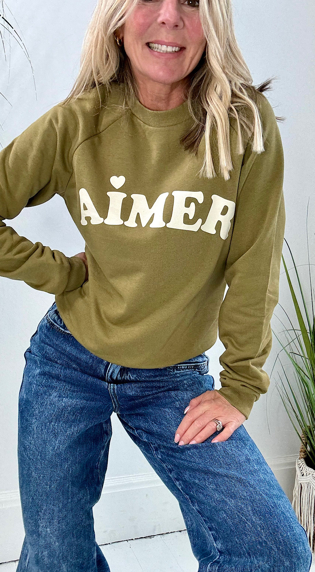 Aimer sweatshirt olive