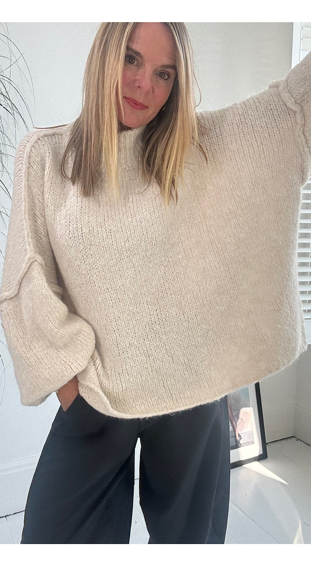 Oversized Cosy Knit - cream