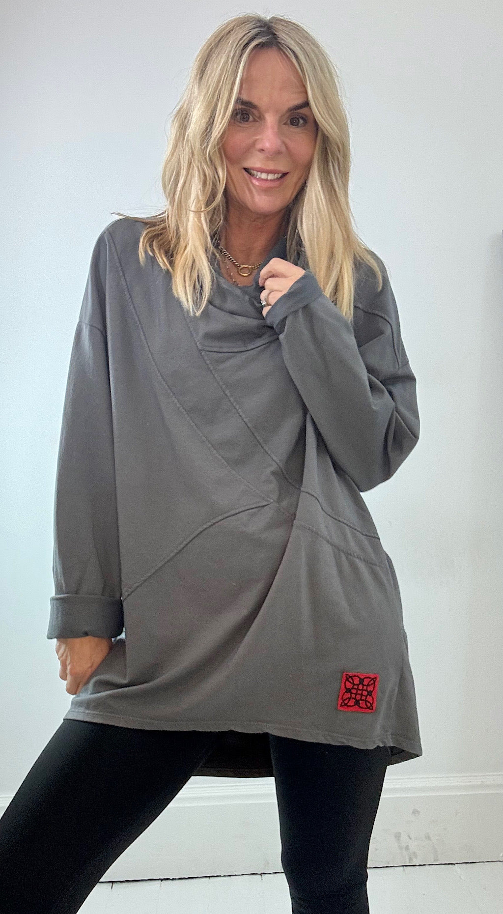 Basic sloppy sweatshirt grey