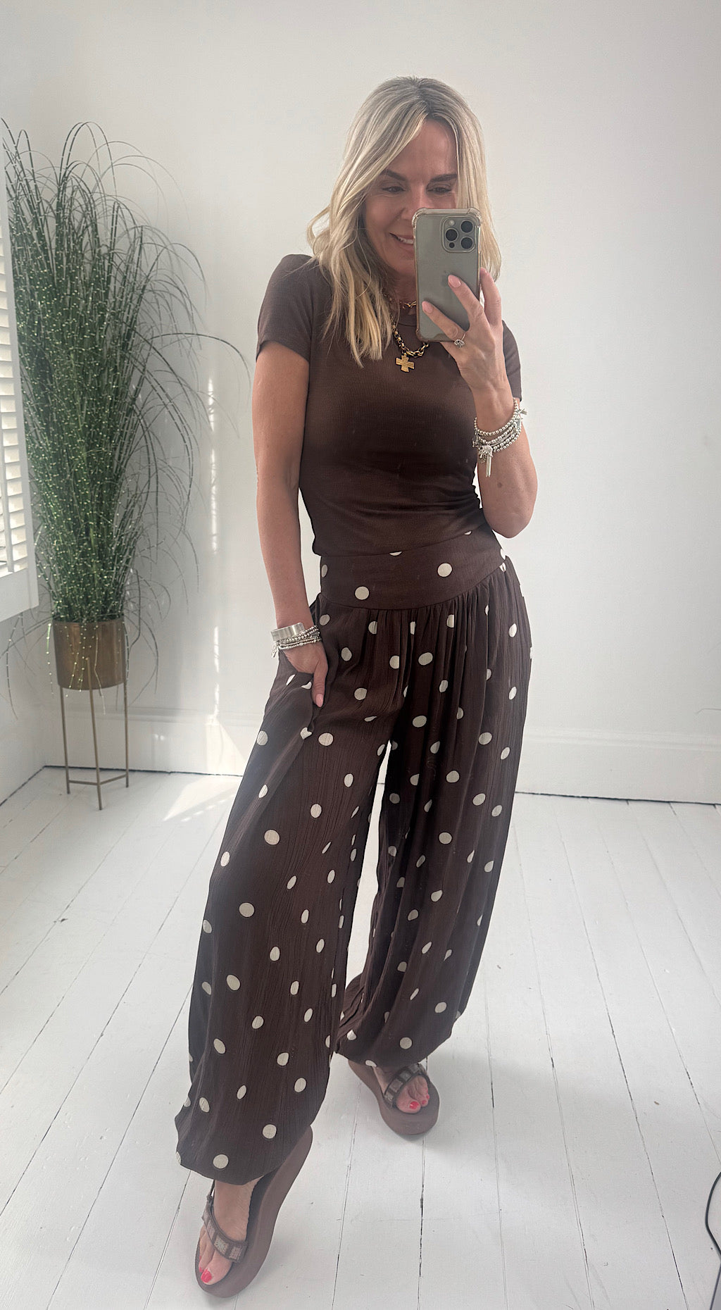 Polka Dot Balloon Pants
