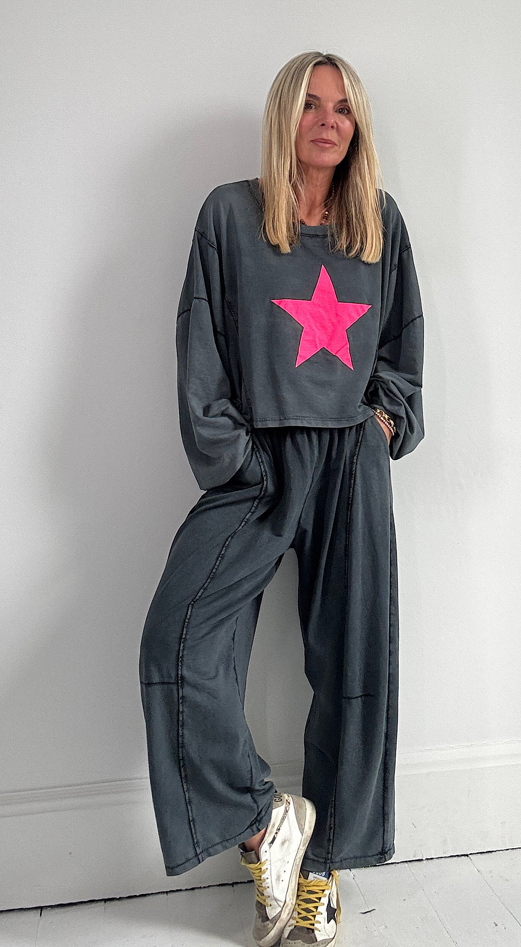 Star Sweat - charcoal