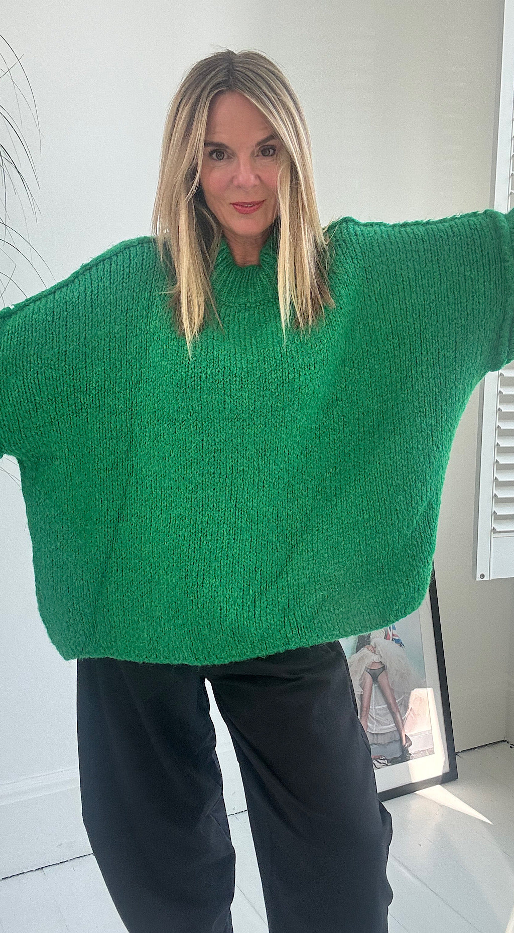 Oversized Cosy Knit - green