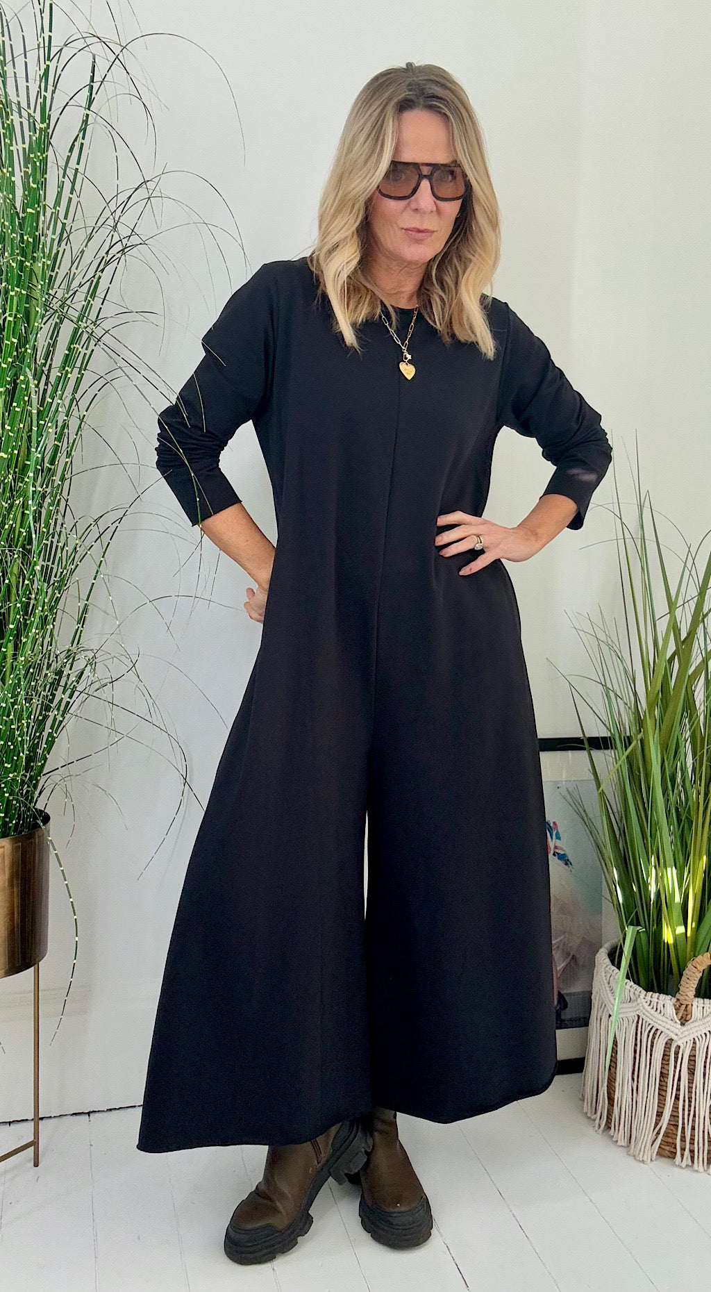 Palazzo Jumpsuit Black