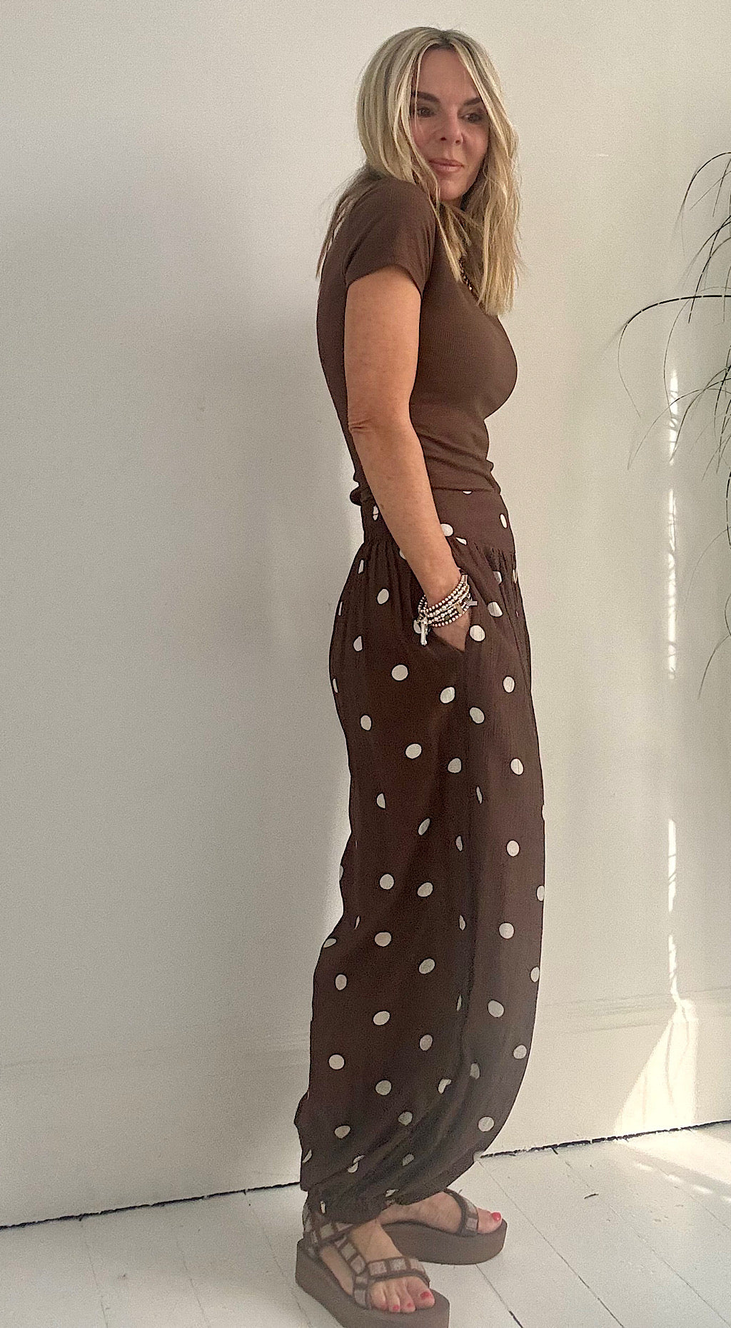 Polka Dot Balloon Pants