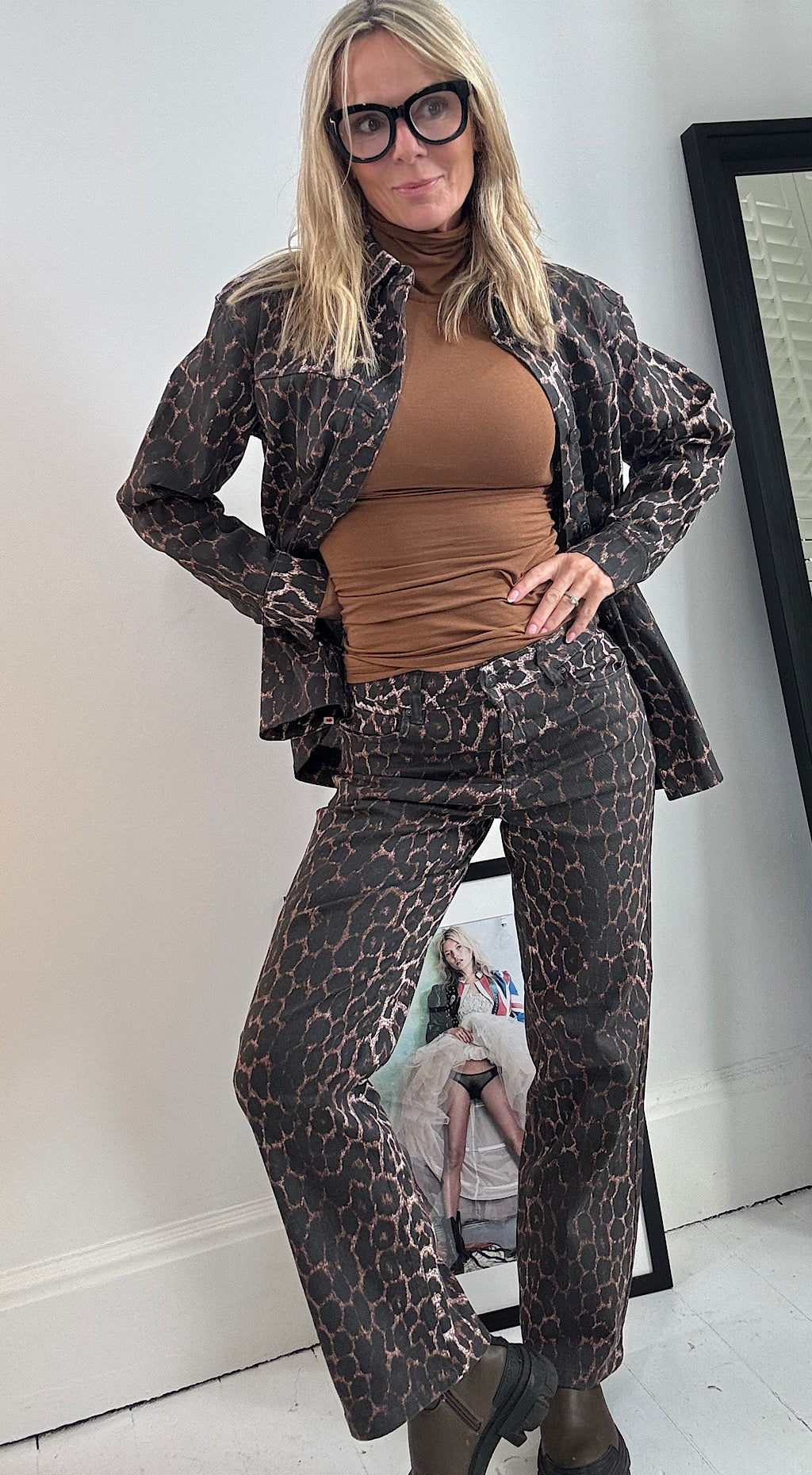 Leopard jean