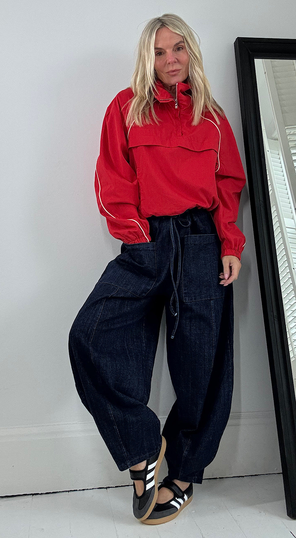 Barrel Pant - dark denim