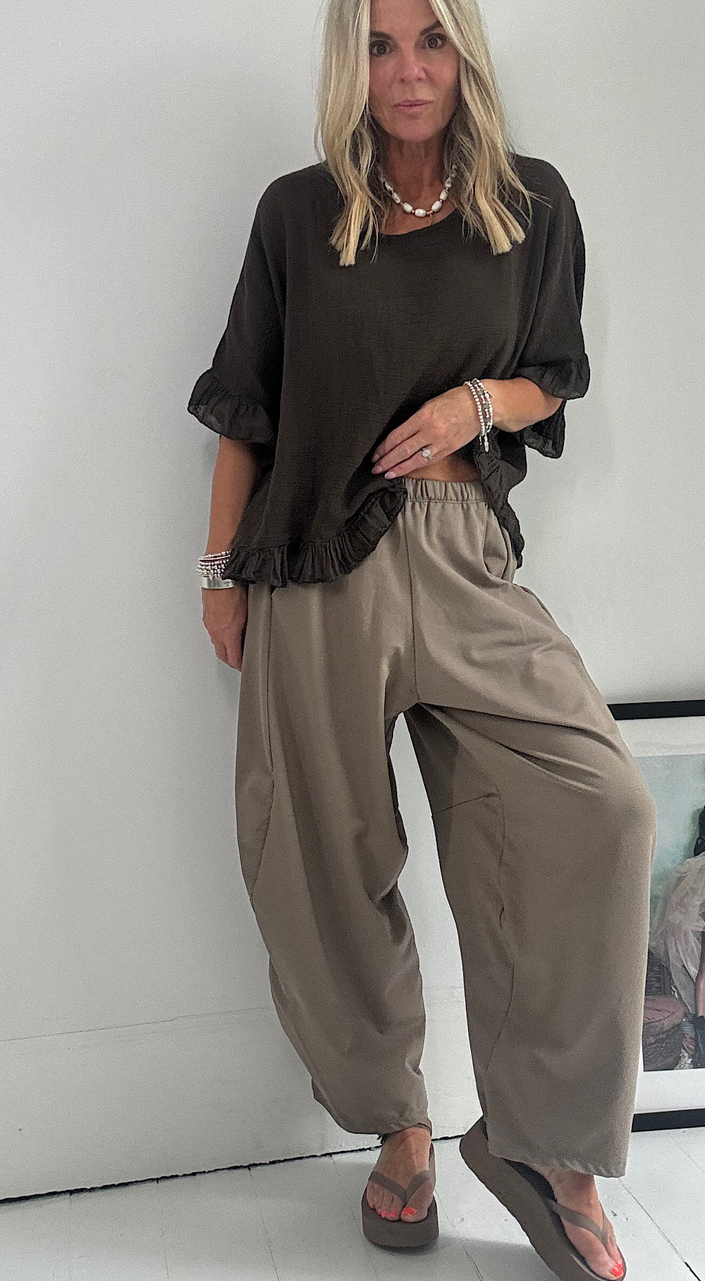 Cocoon Pant - mocha