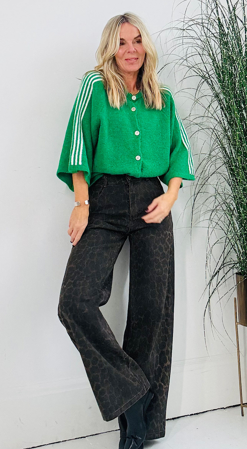 Muted Leopard Jeans