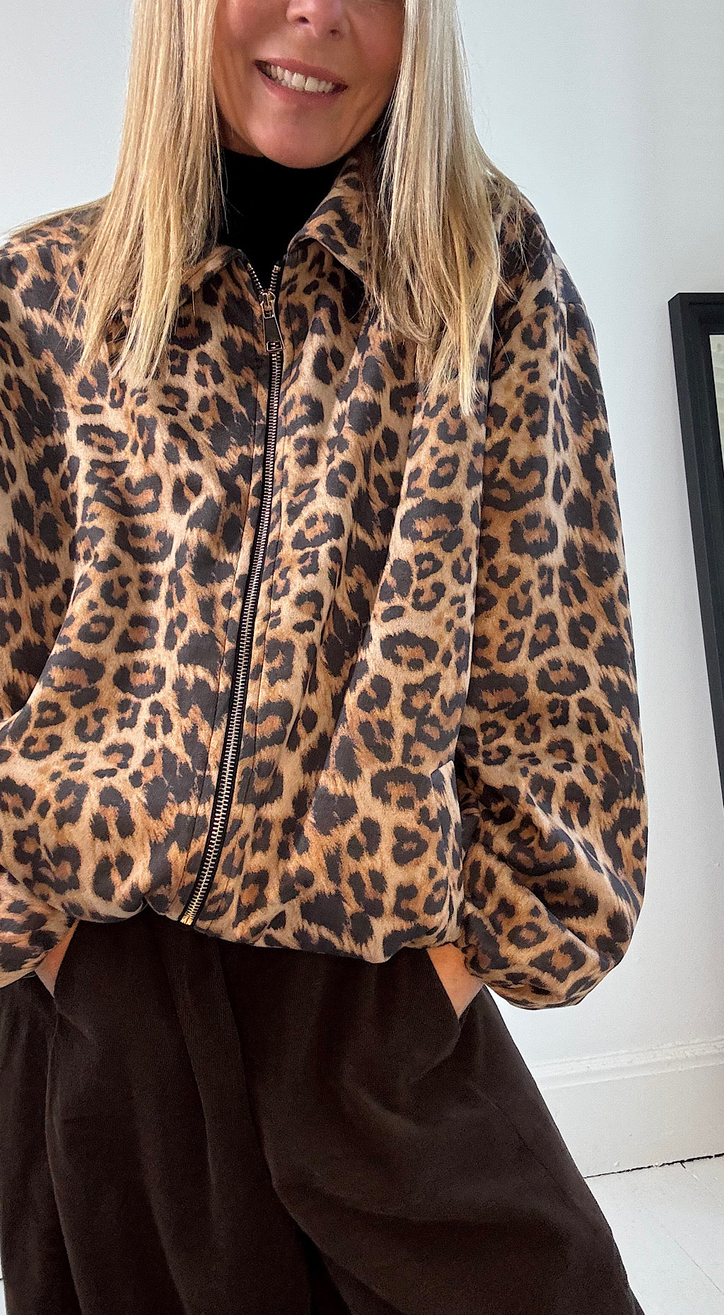 Leopard Bomber Jacket