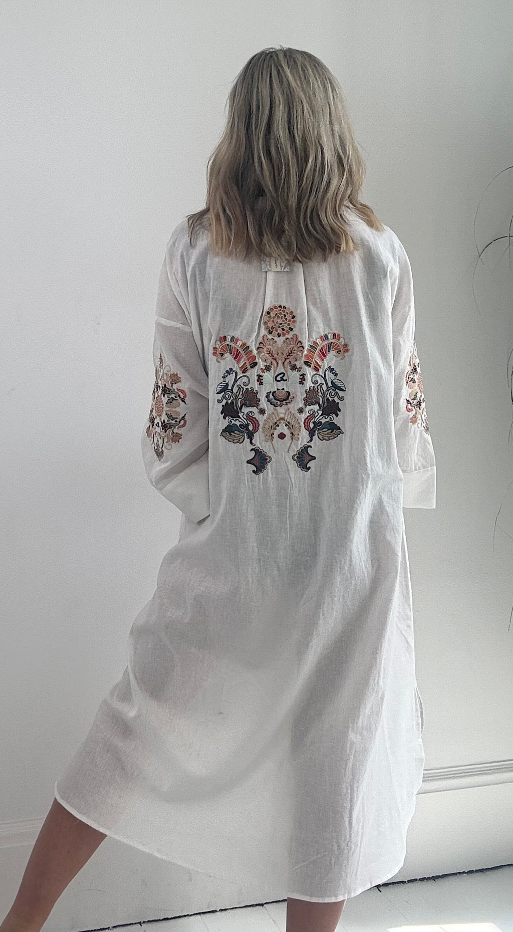 Indian kaftan shirt dress