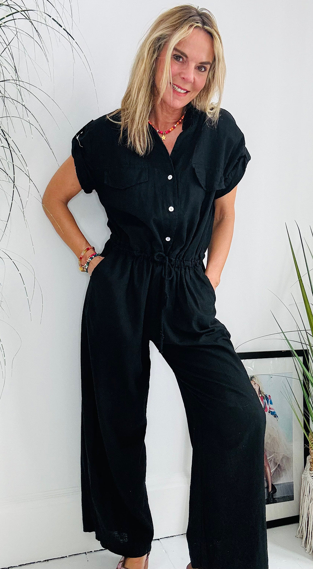 Utility Jumpsuit - black