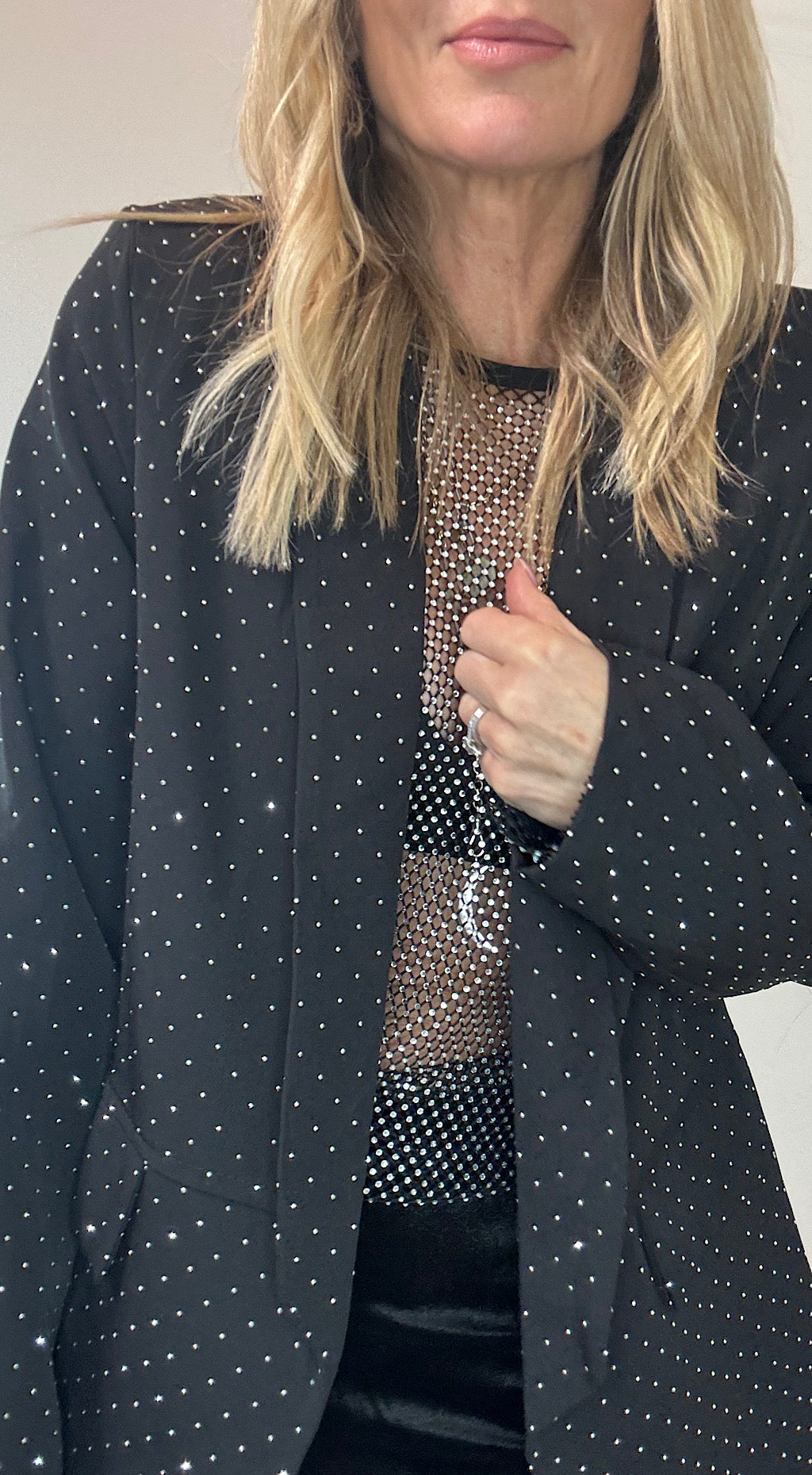 Rhinestone blazer
