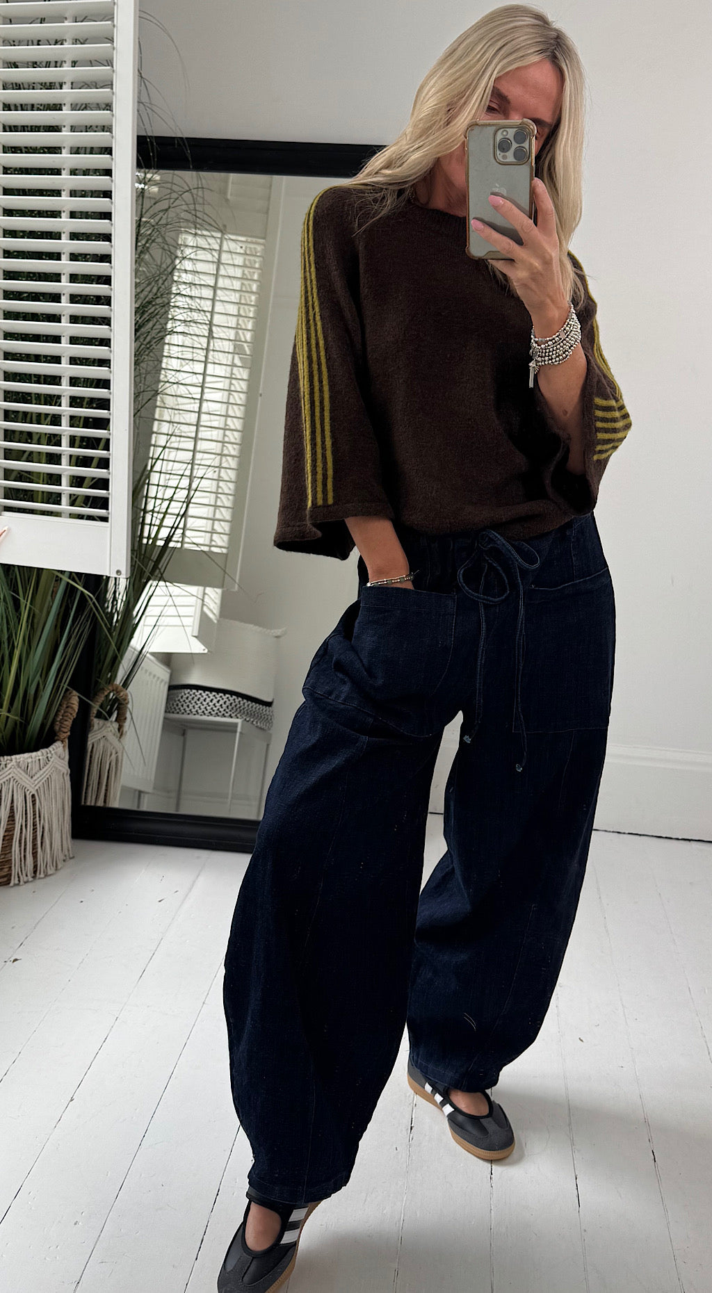 Barrel Pant - dark denim