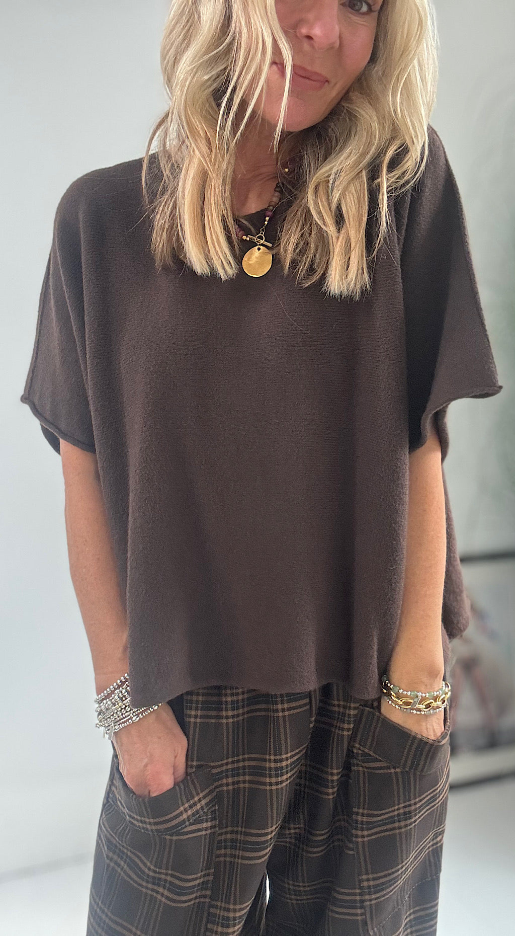 Batwing Knit - chocolate