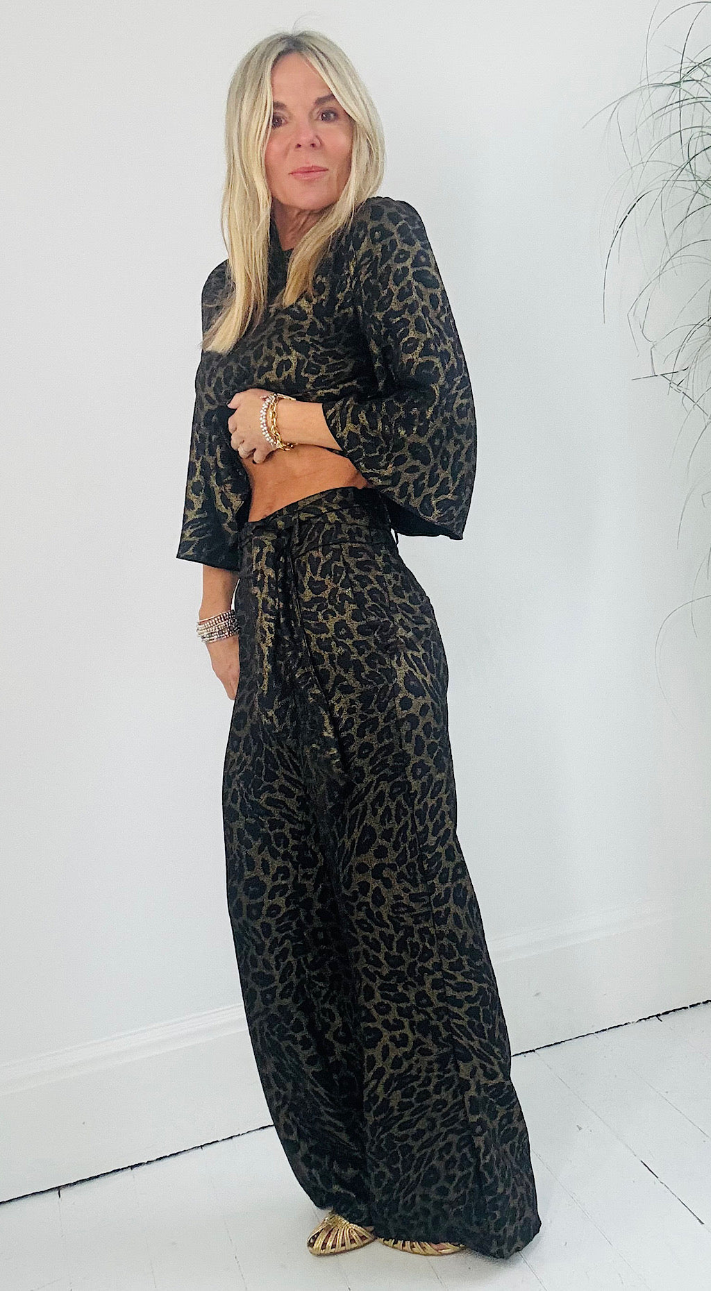 Liza Leopard Trouser by Traffic People
