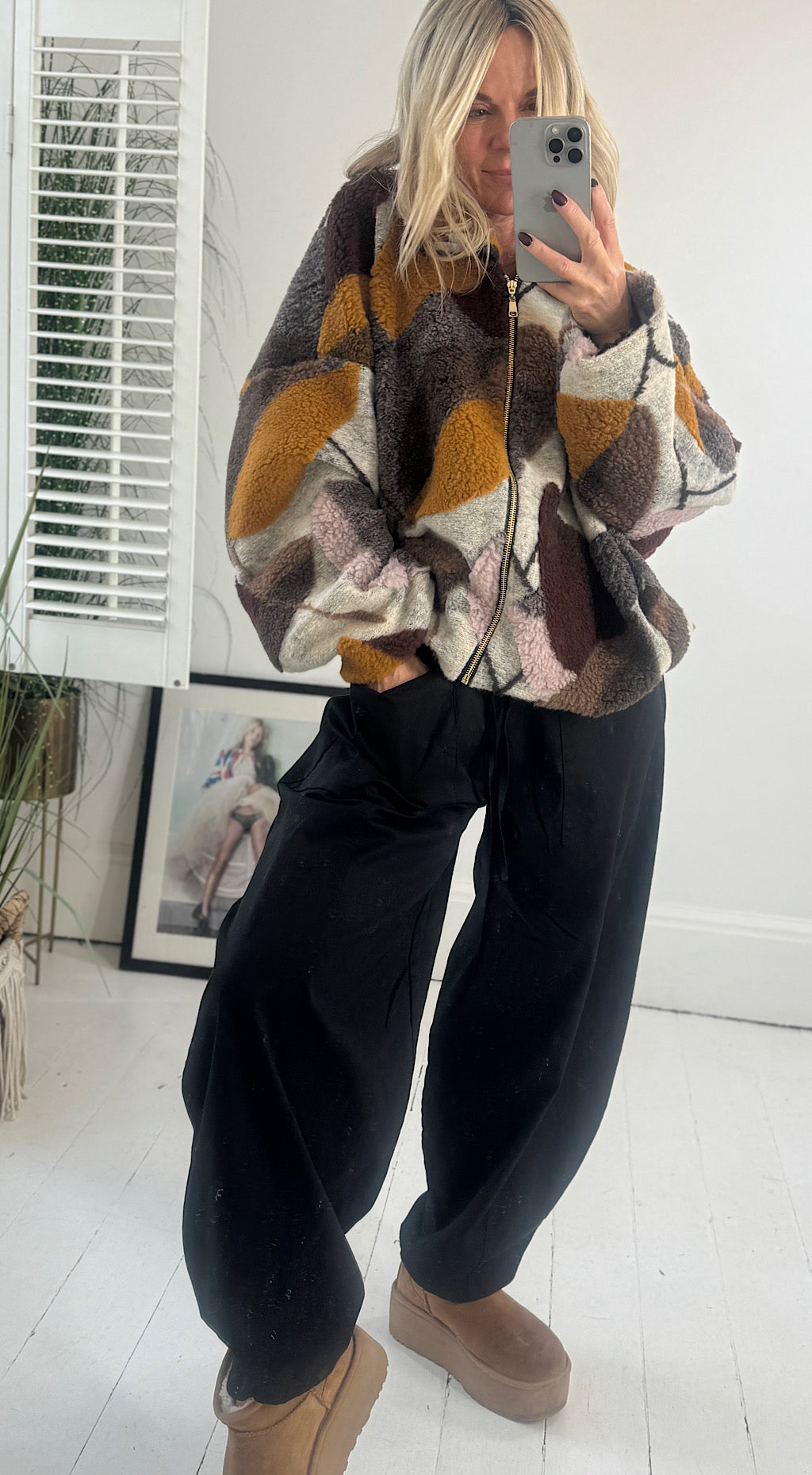 Cotton Barrel Pant - Black