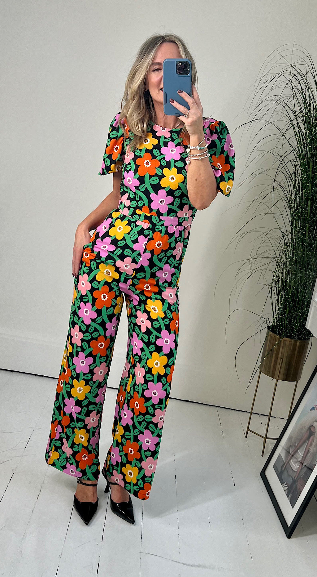 Slow Days Flower Jumpsuit by Traffic People