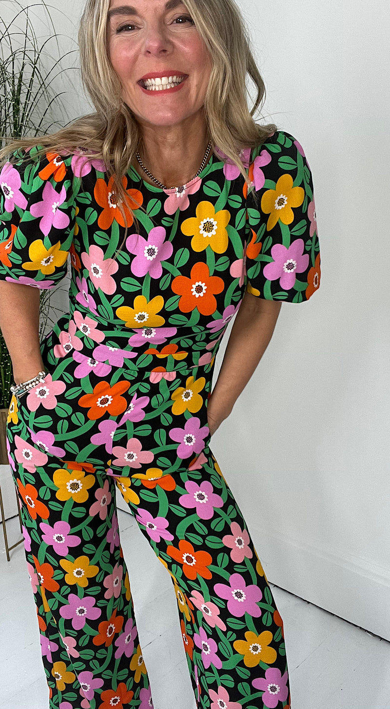 Slow Days Flower Jumpsuit by Traffic People