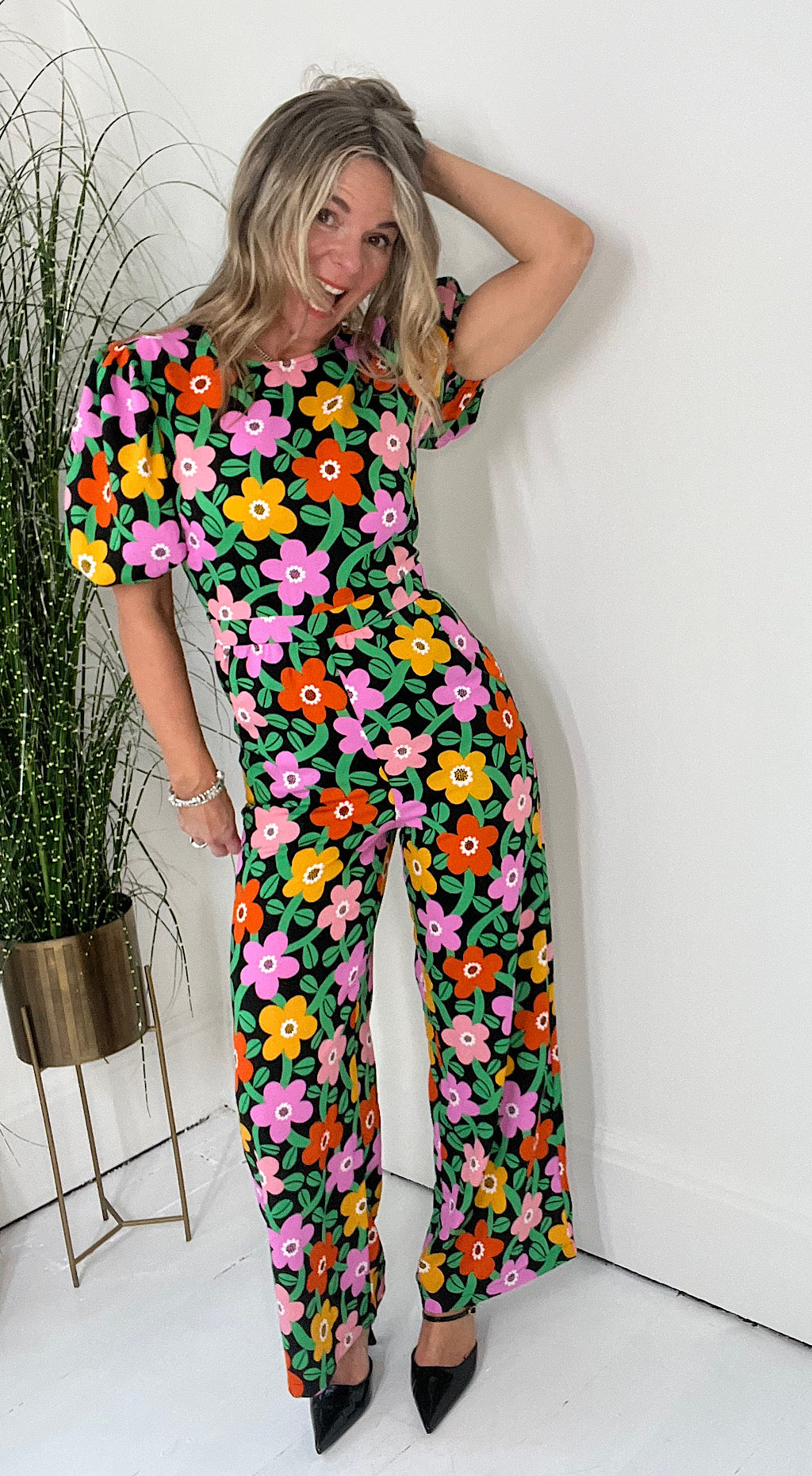 Slow Days Flower Jumpsuit by Traffic People